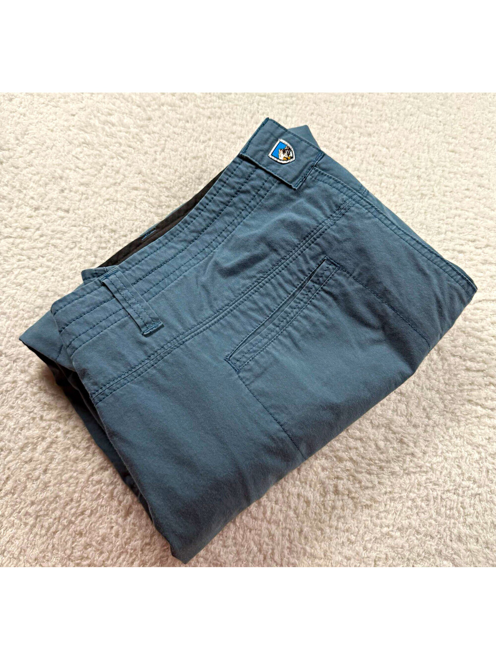 KÜHL Women’s 14 Short Blue Hiking Pants Born in the Mountains Outdoor Utility